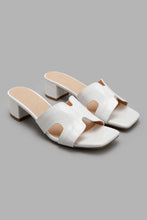 Load image into Gallery viewer, Redtag-White-H-Upper-Mule-Character,-Colour:White,-Filter:Women&#39;s-Footwear,-New-In,-New-In-Women-FOO,-Non-Sale,-W21B,-Women-Casual-Sandals-Women&#39;s-
