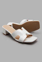 Load image into Gallery viewer, Redtag-White-H-Upper-Mule-Character,-Colour:White,-Filter:Women&#39;s-Footwear,-New-In,-New-In-Women-FOO,-Non-Sale,-W21B,-Women-Casual-Sandals-Women&#39;s-
