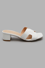 Load image into Gallery viewer, Redtag-White-H-Upper-Mule-Character,-Colour:White,-Filter:Women&#39;s-Footwear,-New-In,-New-In-Women-FOO,-Non-Sale,-W21B,-Women-Casual-Sandals-Women&#39;s-
