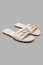 Load image into Gallery viewer, Redtag-Ivory-Buckle-Mule-Character,-Colour:Ivory,-Filter:Women&#39;s-Footwear,-New-In,-New-In-Women-FOO,-Non-Sale,-W21B,-Women-Casual-Sandals-Women&#39;s-
