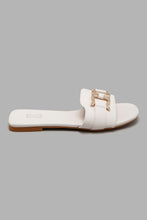 Load image into Gallery viewer, Redtag-Ivory-Buckle-Mule-Character,-Colour:Ivory,-Filter:Women&#39;s-Footwear,-New-In,-New-In-Women-FOO,-Non-Sale,-W21B,-Women-Casual-Sandals-Women&#39;s-
