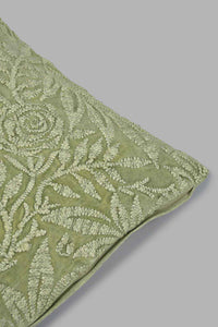 Redtag-Green-Floral-Embroidery-Cushion-Cushions-Home-Bedroom-