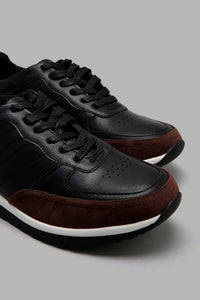 Redtag-Black-Color-Block-Sneaker-Character,-Colour:Black,-Filter:Men's-Footwear,-Men-Casual-Shoes,-New-In,-New-In-Men-FOO,-Non-Sale,-W21B-Men's-0