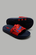 تنزيل الصورة على معرض الصور، Redtag-Navy-Spiderman-Embossed-Slide-Boys-Flip-Flops,-Character,-Colour:Navy,-Filter:Boys-Footwear-(3-to-5-Yrs),-New-In,-New-In-BOY-FOO,-Non-Sale,-W21B-Boys-3 to 5 Years
