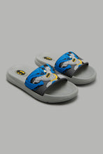 تنزيل الصورة على معرض الصور، Redtag-Grey-Batman-Embossed-Slide-Boys-Flip-Flops,-Character,-Colour:Mid-Grey,-Filter:Boys-Footwear-(3-to-5-Yrs),-New-In,-New-In-BOY-FOO,-Non-Sale,-W21B-Boys-3 to 5 Years
