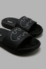 Redtag-Black-Batman-Embossed-Slide-Boys-Flip-Flops,-Character,-Colour:Black,-Filter:Boys-Footwear-(3-to-5-Yrs),-New-In,-New-In-BOY-FOO,-Non-Sale,-W21B-Boys-3 to 5 Years