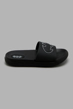 Load image into Gallery viewer, Redtag-Black-Batman-Embossed-Slide-Boys-Flip-Flops,-Character,-Colour:Black,-Filter:Boys-Footwear-(3-to-5-Yrs),-New-In,-New-In-BOY-FOO,-Non-Sale,-W21B-Boys-3 to 5 Years
