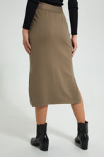 Load image into Gallery viewer, Redtag-Beige-Belted--Midi-Skirt-Skirts-Women&#39;s-
