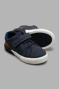 Redtag-Navy-Velcro-Strap-Sneaker-Colour:Navy,-Filter:Boys-Footwear-(1-to-3-Yrs),-INB-Casual-Shoes,-New-In,-New-In-INB-FOO,-Non-Sale,-S22A,-Section:Kidswear-Infant-Boys-1 to 3 Years