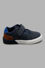 Load image into Gallery viewer, Redtag-Navy-Velcro-Strap-Sneaker-Colour:Navy,-Filter:Boys-Footwear-(1-to-3-Yrs),-INB-Casual-Shoes,-New-In,-New-In-INB-FOO,-Non-Sale,-S22A,-Section:Kidswear-Infant-Boys-1 to 3 Years
