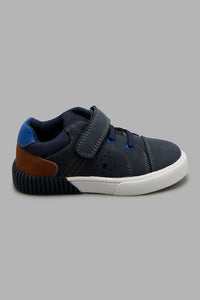 Redtag-Navy-Velcro-Strap-Sneaker-Colour:Navy,-Filter:Boys-Footwear-(1-to-3-Yrs),-INB-Casual-Shoes,-New-In,-New-In-INB-FOO,-Non-Sale,-S22A,-Section:Kidswear-Infant-Boys-1 to 3 Years