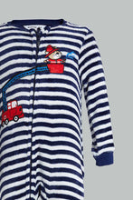 Load image into Gallery viewer, Redtag-Grey-Striped-Digger-Onesie-Pj-Set-Colour:Grey,-Filter:Infant-Boys-(3-to-24-Mths),-Infant-Boys-Pyjama-Sets,-New-In,-New-In-INB,-Non-Sale,-Section:Kidswear,-W21B-Infant-Boys-3 to 24 Months
