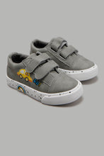 Load image into Gallery viewer, Redtag-Pale-Grey-Velcro-Strap-Sneaker-Sneakers-Infant-Boys-1 to 3 Years
