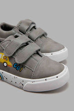 Load image into Gallery viewer, Redtag-Pale-Grey-Velcro-Strap-Sneaker-Sneakers-Infant-Boys-1 to 3 Years
