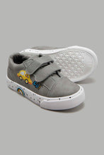 Load image into Gallery viewer, Redtag-Pale-Grey-Velcro-Strap-Sneaker-Sneakers-Infant-Boys-1 to 3 Years
