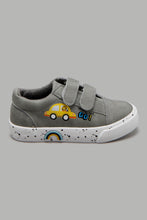 Load image into Gallery viewer, Redtag-Pale-Grey-Velcro-Strap-Sneaker-Sneakers-Infant-Boys-1 to 3 Years
