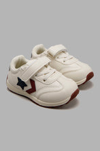 Load image into Gallery viewer, Redtag-White-Star-Trim-Sneaker-Sneakers-Infant-Boys-1 to 3 Years
