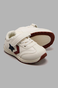 Redtag-White-Star-Trim-Sneaker-Sneakers-Infant-Boys-1 to 3 Years