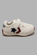 Load image into Gallery viewer, Redtag-White-Star-Trim-Sneaker-Sneakers-Infant-Boys-1 to 3 Years
