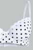 Redtag-Navy/White-Flock-Printed-Padded-T-Shirt-Bra-(2-Pack)-T-Shirt-Bras-Women's-