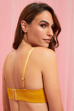 Load image into Gallery viewer, Redtag-Mustard/Grey-Flock-Printed-Padded-Non-Wired-Bra-(2-Pack)-Colour:Assorted,-Filter:Women's-Clothing,-New-In,-New-In-Women,-Non-Sale,-Section:Women,-W21B,-Women-Bras-Women's-
