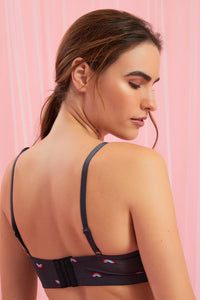 Redtag-Dark-Grey-Printed/Red/Pale-Blue-Plain-Padded-Non-Wired-Bra-(3-Pack)-Padded-Non-Wired-Women's-