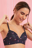 Redtag-Dark-Grey-Printed/Red/Pale-Blue-Plain-Padded-Non-Wired-Bra-(3-Pack)-Padded-Non-Wired-Women's-