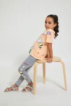 Load image into Gallery viewer, Grey Printed Snoopy Peanuts Legging
