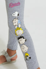 Load image into Gallery viewer, Grey Printed Snoopy Peanuts Legging
