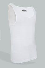 Load image into Gallery viewer, White Sleeveless Vest (Pack of 3)
