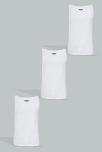 Load image into Gallery viewer, White Sleeveless Vest (Pack of 3)
