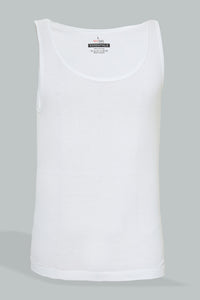 White Sleeveless Vest (Pack of 3)