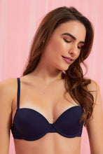 Load image into Gallery viewer, Redtag-Navy-Plain-Padded-Push-Up-Bra-Colour:Navy,-Filter:Women&#39;s-Clothing,-New-In,-New-In-Women,-Non-Sale,-Section:Women,-W21B,-Women-Bras-Women&#39;s-
