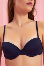 Load image into Gallery viewer, Redtag-Navy-Plain-Padded-Push-Up-Bra-Colour:Navy,-Filter:Women&#39;s-Clothing,-New-In,-New-In-Women,-Non-Sale,-Section:Women,-W21B,-Women-Bras-Women&#39;s-
