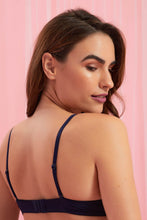 Load image into Gallery viewer, Redtag-Navy-Plain-Padded-Push-Up-Bra-Colour:Navy,-Filter:Women&#39;s-Clothing,-New-In,-New-In-Women,-Non-Sale,-Section:Women,-W21B,-Women-Bras-Women&#39;s-
