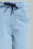 Redtag-Light-Wash-Embossed-Jogger-Jean-Jeans-Jogger-Fit-Boys-2 to 8 Years
