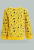 Redtag-Mustard-Roar-Printed-Sweatshirt-With-Track-Active-Jog-Set-Colour:Mustard,-Filter:Infant-Boys-(3-to-24-Mths),-Infant-Boys-Sets,-New-In,-New-In-INB,-Non-Sale,-Section:Kidswear,-W21B-Infant-Boys-3 to 24 Months