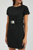 Redtag-Black-Striped-Belted-Short-Dress-Colour:Black,-Filter:Women's-Clothing,-New-In,-New-In-Women,-Non-Sale,-Section:Women,-W21B,-Women-Dresses-Women's-