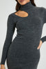 Redtag-Grey-Neck-Detail-Bodycon-Dress-Colour:Grey,-Filter:Women's-Clothing,-New-In,-New-In-Women,-Non-Sale,-Section:Women,-W21B,-Women-Dresses-Women's-