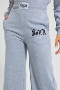 Redtag-Grey-Wide-Leg-Placement-Print-Active-Pant-Colour:Grey,-Filter:Women's-Clothing,-New-In,-New-In-Women,-Non-Sale,-Section:Women,-W21B,-Women-Joggers-Women's-