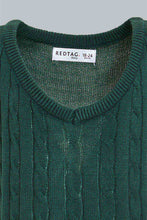 Load image into Gallery viewer, Redtag-Green-Pull-Over-With-Shirt-And-Bow-Casual-Set-Sets-Infant-Boys-3 to 24 Months
