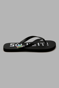 Redtag-Black-Printed-Flip-Flop-Flip-Flops-Men's-