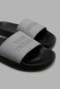 Redtag-Grey-Strap-Embossed-Slide-Sliders-Men's-