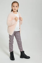 تنزيل الصورة على معرض الصور، Redtag-Black-Check-Casual-Trouser-Trousers-Girls-2 to 8 Years

