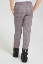 تنزيل الصورة على معرض الصور، Redtag-Black-Check-Casual-Trouser-Trousers-Girls-2 to 8 Years
