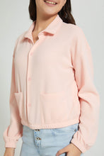 Load image into Gallery viewer, Redtag-Pink--Crop-Top-Shirt-Blouses-Senior-Girls-9 to 14 Years
