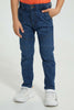 Redtag-Blue-Slant-Pocket-Jean-Jeans-Pull-On-Boys-2 to 8 Years