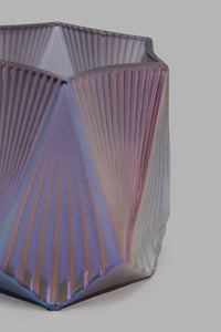 Redtag-Lustre-Multicolour-Glass-Candle-Holder-Large-Colour:Purple,-Filter:Home-Decor,-HMW-HOM-Candle-Stand,-HOM-HOME-SPUN-2,-New-In,-New-In-HMW-HOM,-Non-Sale,-Section:Homewares,-W21B-Home-Decor-