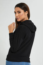 Load image into Gallery viewer, Redtag-Black-Bambi-Long-Sleeve-Hoodie-Sweatshirt-Character,-Colour:Black,-Deals:Bundle-Offer,-Filter:Women&#39;s-Clothing,-New-In,-New-In-Women,-Non-Sale,-Section:Women,-TBL,-W21B,-Women-Sweatshirts-Women&#39;s-
