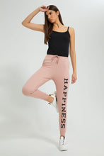 تنزيل الصورة على معرض الصور، Redtag-Grey-Jogger-Pant-W/-Graphic-Tape-Joggers-Women&#39;s-
